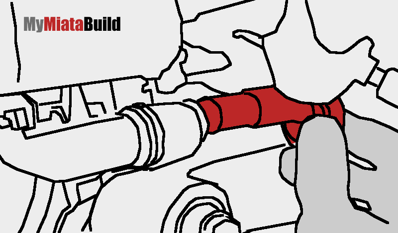 Miata change rear brakes - tighten caliper slider bolt